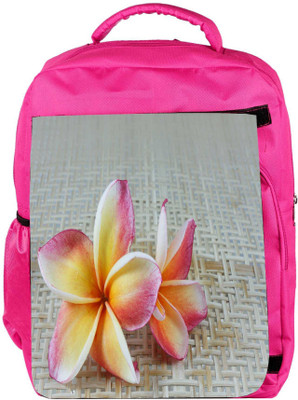 

Snoogg Eco Friendly Canvas Butterfly On Flowers Backpack Rucksack School Travel Unisex Casual Canvas Bag Bookbag Satchel 5 L Backpack(Pink)