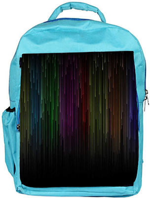 

Snoogg Eco Friendly Canvas Falling Colorful Rays Designer Backpack Rucksack School Travel Unisex Casual Canvas Bag Bookbag Satchel 5 L Backpack(Blue)
