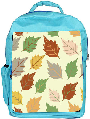 

Snoogg Eco Friendly Canvas Dark Leaves Designer Backpack Rucksack School Travel Unisex Casual Canvas Bag Bookbag Satchel 5 L Backpack(Blue)