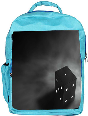 

Snoogg Eco Friendly Canvas Abstract Dice Designer Backpack Rucksack School Travel Unisex Casual Canvas Bag Bookbag Satchel 5 L Backpack(Blue)