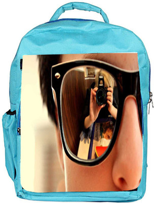 

Snoogg Eco Friendly Canvas Glares Designer Backpack Rucksack School Travel Unisex Casual Canvas Bag Bookbag Satchel 5 L Backpack(Blue)