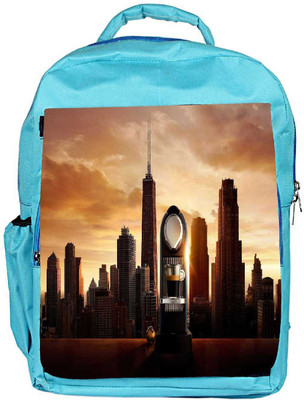 

Snoogg Eco Friendly Canvas Coffee Maker Designer Backpack Rucksack School Travel Unisex Casual Canvas Bag Bookbag Satchel 5 L Backpack(Blue)