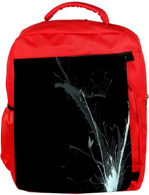 

Snoogg Eco Friendly Canvas Abstract Paint Splash Designer Backpack Rucksack School Travel Unisex Casual Canvas Bag Bookbag Satchel 5 L Backpack(Red)