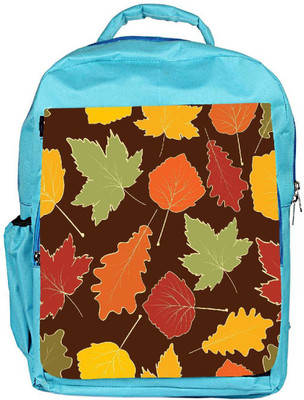 

Snoogg Eco Friendly Canvas Variety Of Leaves Designer Backpack Rucksack School Travel Unisex Casual Canvas Bag Bookbag Satchel 5 L Backpack(Blue)