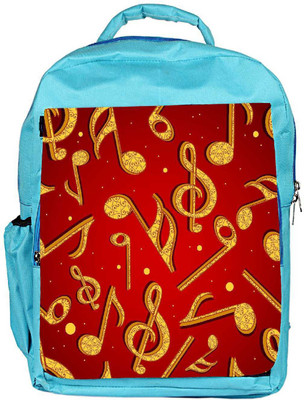 

Snoogg Eco Friendly Canvas Golden Music Designer Backpack Rucksack School Travel Unisex Casual Canvas Bag Bookbag Satchel 5 L Backpack(Blue)