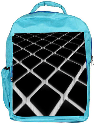 

Snoogg Eco Friendly Canvas Black And Grey Cubes Designer Backpack Rucksack School Travel Unisex Casual Canvas Bag Bookbag Satchel 5 L Backpack(Blue)