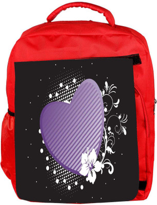 

Snoogg Eco Friendly Canvas Abstract Floral Frames Series Backpack Rucksack School Travel Unisex Casual Canvas Bag Bookbag Satchel 5 L Backpack(Red)