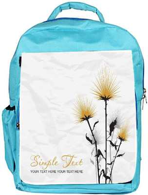 

Snoogg Eco Friendly Canvas Simple Text White Designer Backpack Rucksack School Travel Unisex Casual Canvas Bag Bookbag Satchel 5 L Backpack(Blue)