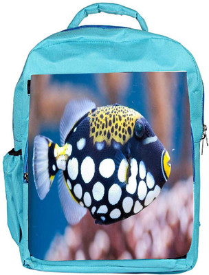 

Snoogg Eco Friendly Canvas Fish Animal Designer Backpack Rucksack School Travel Unisex Casual Canvas Bag Bookbag Satchel 5 L Backpack(Blue)
