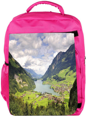 

Snoogg Eco Friendly Canvas Abstract Nature Designer Backpack Rucksack School Travel Unisex Casual Canvas Bag Bookbag Satchel 5 L Backpack(Pink)