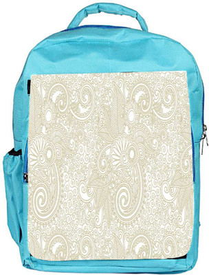 

Snoogg Eco Friendly Canvas Abstract Golden Design Designer Backpack Rucksack School Travel Unisex Casual Canvas Bag Bookbag Satchel 5 L Backpack(Blue)