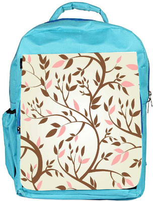 

Snoogg Eco Friendly Canvas Vector Seamless Pattern With Spring Branches Backpack Rucksack School Travel Unisex Casual Canvas Bag Bookbag Satchel 5 L Backpack(Blue)