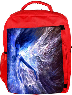 

Snoogg Eco Friendly Canvas Blue Fairy Fantasy Designer Backpack Rucksack School Travel Unisex Casual Canvas Bag Bookbag Satchel 5 L Backpack(Red)
