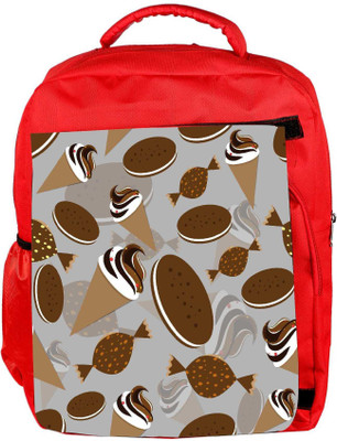

Snoogg Eco Friendly Canvas Pattern White In Blue Designer Backpack Rucksack School Travel Unisex Casual Canvas Bag Bookbag Satchel 5 L Backpack(Red)