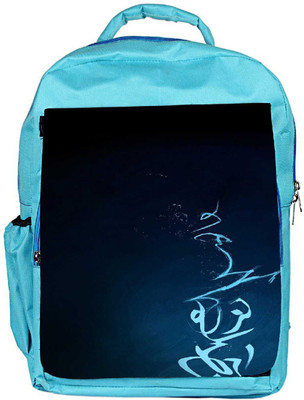 

Snoogg Eco Friendly Canvas Signs Blue Designer Backpack Rucksack School Travel Unisex Casual Canvas Bag Bookbag Satchel 5 L Backpack(Blue)