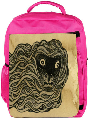 

Snoogg Eco Friendly Canvas Travismillard Designer Backpack Rucksack School Travel Unisex Casual Canvas Bag Bookbag Satchel 5 L Backpack(Pink)
