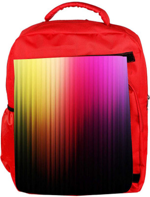 

Snoogg Eco Friendly Canvas Colorful Bars Designer Backpack Rucksack School Travel Unisex Casual Canvas Bag Bookbag Satchel 5 L Backpack(Red)