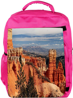 

Snoogg Eco Friendly Canvas Hill Climb Mountain Designer Backpack Rucksack School Travel Unisex Casual Canvas Bag Bookbag Satchel 5 L Backpack(Pink)