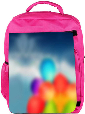 

Snoogg Eco Friendly Canvas Air Balloons Backpack Rucksack School Travel Unisex Casual Canvas Bag Bookbag Satchel 5 L Backpack(Pink)