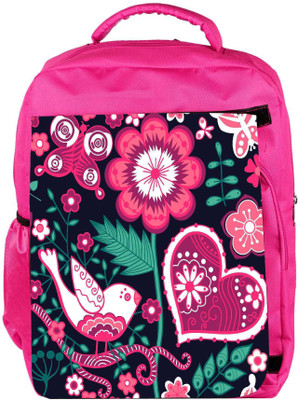 

Snoogg Eco Friendly Canvas Seamless Texture With Flowers Backpack Rucksack School Travel Unisex Casual Canvas Bag Bookbag Satchel 5 L Backpack(Pink)