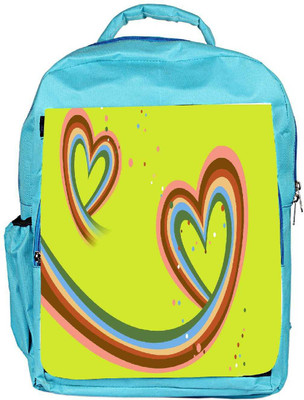 

Snoogg Eco Friendly Canvas Abstract Valentine Hearts Designer Backpack Rucksack School Travel Unisex Casual Canvas Bag Bookbag Satchel 5 L Backpack(Blue)