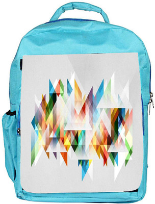 

Snoogg Eco Friendly Canvas Triangles Forming A Shape Designer Backpack Rucksack School Travel Unisex Casual Canvas Bag Bookbag Satchel 5 L Backpack(Blue)