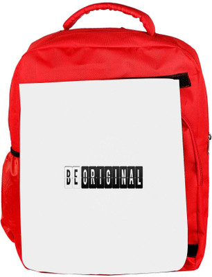 

Snoogg Eco Friendly Canvas Be Original Designer Backpack Rucksack School Travel Unisex Casual Canvas Bag Bookbag Satchel 5 L Backpack(Red)