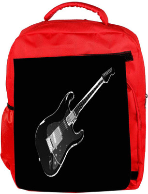 

Snoogg Eco Friendly Canvas Black Guitar Designer Backpack Rucksack School Travel Unisex Casual Canvas Bag Bookbag Satchel 5 L Backpack(Red)