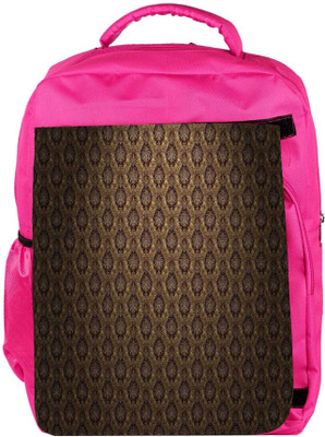 

Snoogg Eco Friendly Canvas Brown Pattern Layer Designer Backpack Rucksack School Travel Unisex Casual Canvas Bag Bookbag Satchel 5 L Backpack(Pink)