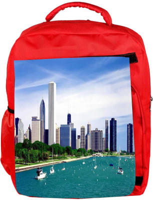 

Snoogg Eco Friendly Canvas Day City Designer Backpack Rucksack School Travel Unisex Casual Canvas Bag Bookbag Satchel 5 L Backpack(Red)