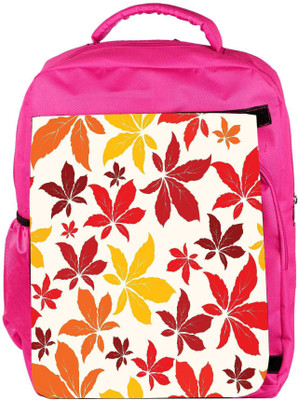 

Snoogg Eco Friendly Canvas Colorful Petals Designer Backpack Rucksack School Travel Unisex Casual Canvas Bag Bookbag Satchel 5 L Backpack(Pink)