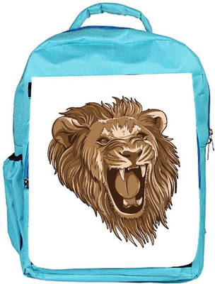 

Snoogg Eco Friendly Canvas Vector Lion Backpack Rucksack School Travel Unisex Casual Canvas Bag Bookbag Satchel 5 L Backpack(Blue)