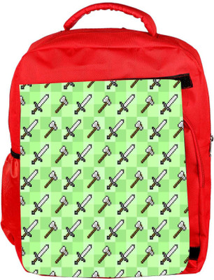 

Snoogg Eco Friendly Canvas Sword And Axe Designer Backpack Rucksack School Travel Unisex Casual Canvas Bag Bookbag Satchel 5 L Backpack(Red)