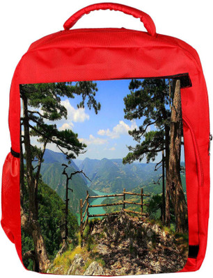 

Snoogg Eco Friendly Canvas Abstract Nature Designer Backpack Rucksack School Travel Unisex Casual Canvas Bag Bookbag Satchel 5 L Backpack(Red)