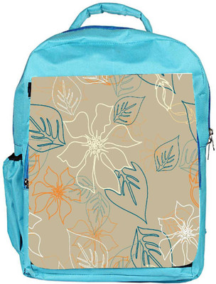 

Snoogg Eco Friendly Canvas Floral Sketch Cream Designer Backpack Rucksack School Travel Unisex Casual Canvas Bag Bookbag Satchel 5 L Backpack(Blue)