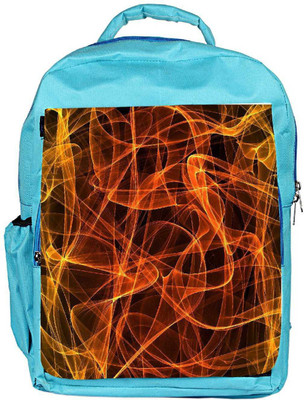

Snoogg Eco Friendly Canvas Grungy Flames Background Backpack Rucksack School Travel Unisex Casual Canvas Bag Bookbag Satchel 5 L Backpack(Blue)