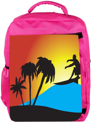

Snoogg Eco Friendly Canvas Summer Sport Backpack Rucksack School Travel Unisex Casual Canvas Bag Bookbag Satchel 5 L Backpack(Pink)