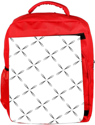 

Snoogg Eco Friendly Canvas Four Layered Patetrn Designer Backpack Rucksack School Travel Unisex Casual Canvas Bag Bookbag Satchel 5 L Backpack(Red)