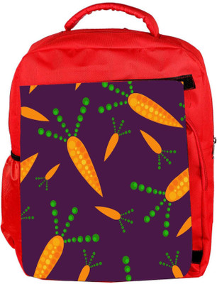 

Snoogg Eco Friendly Canvas Carrot Purple Designer Backpack Rucksack School Travel Unisex Casual Canvas Bag Bookbag Satchel 5 L Backpack(Red)