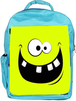 

Snoogg Eco Friendly Canvas Funny Broken Teeth Backpack Rucksack School Travel Unisex Casual Canvas Bag Bookbag Satchel 5 L Backpack(Blue)
