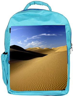 

Snoogg Eco Friendly Canvas Desert Sand Designer Backpack Rucksack School Travel Unisex Casual Canvas Bag Bookbag Satchel 5 L Backpack(Blue)