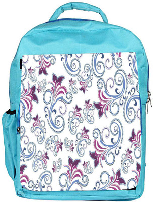 

Snoogg Eco Friendly Canvas Abstract White Pattern Designer Backpack Rucksack School Travel Unisex Casual Canvas Bag Bookbag Satchel 5 L Backpack(Blue)