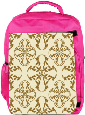 

Snoogg Eco Friendly Canvas Cream Pattern Designer Backpack Rucksack School Travel Unisex Casual Canvas Bag Bookbag Satchel 5 L Backpack(Pink)