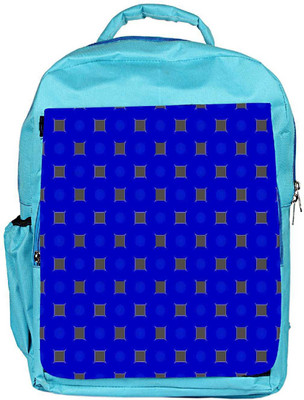 

Snoogg Eco Friendly Canvas Brown Blocks Blue Pattern Designer Backpack Rucksack School Travel Unisex Casual Canvas Bag Bookbag Satchel 5 L Backpack(Blue)