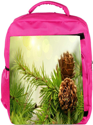 

Snoogg Eco Friendly Canvas Wooden Flower Designer Backpack Rucksack School Travel Unisex Casual Canvas Bag Bookbag Satchel 5 L Backpack(Pink)