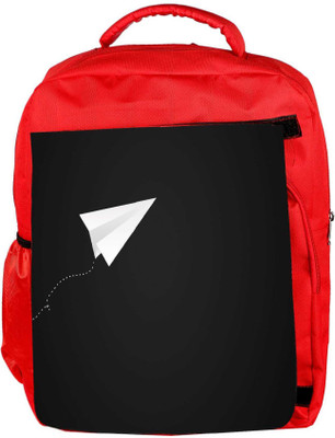 

Snoogg Eco Friendly Canvas Paper Plane Designer Backpack Rucksack School Travel Unisex Casual Canvas Bag Bookbag Satchel 5 L Backpack(Red)