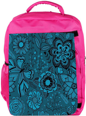 

Snoogg Eco Friendly Canvas Abstract Floral Background Backpack Rucksack School Travel Unisex Casual Canvas Bag Bookbag Satchel 5 L Backpack(Pink)