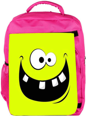 

Snoogg Eco Friendly Canvas Funny Broken Teeth Backpack Rucksack School Travel Unisex Casual Canvas Bag Bookbag Satchel 5 L Backpack(Pink)