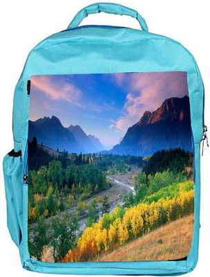

Snoogg Eco Friendly Canvas Yellow Flowers Designer Backpack Rucksack School Travel Unisex Casual Canvas Bag Bookbag Satchel 5 L Backpack(Blue)