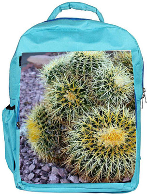 

Snoogg Eco Friendly Canvas Barrel Cactus Backpack Rucksack School Travel Unisex Casual Canvas Bag Bookbag Satchel 5 L Backpack(Blue)